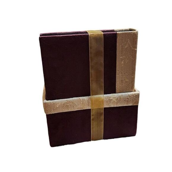 Keepsake Gift Set (Walmart) Photo Albums Journal Gold Burgundy Never Used Set - Picture 2 of 5